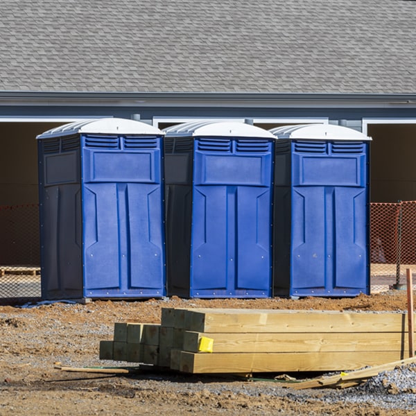 how do you ensure the portable toilets are secure and safe from vandalism during an event in North Branch